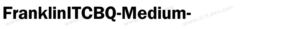 FranklinITCBQ-Medium字体转换
