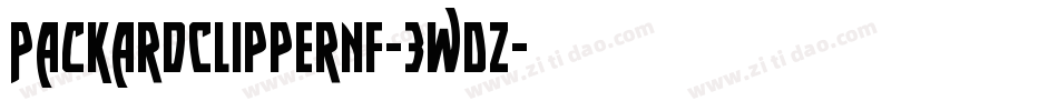 PackardClipperNf-3wDZ字体转换