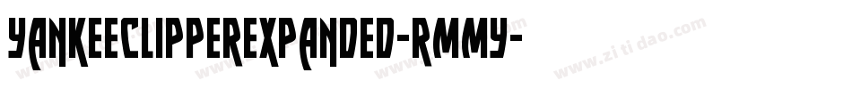 YankeeClipperExpanded-rMMy字体转换