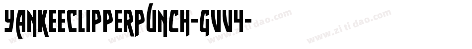 YankeeClipperPunch-gVV4字体转换