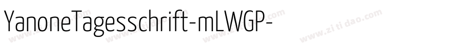YanoneTagesschrift-mLWGP字体转换