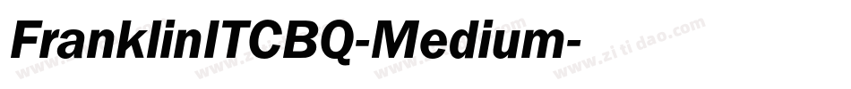 FranklinITCBQ-Medium字体转换