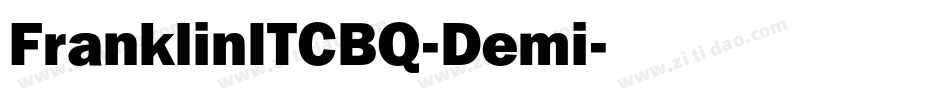 FranklinITCBQ-Demi字体转换