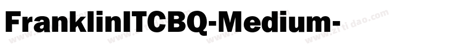 FranklinITCBQ-Medium字体转换