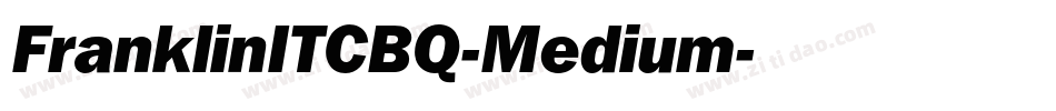 FranklinITCBQ-Medium字体转换
