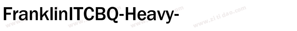 FranklinITCBQ-Heavy字体转换