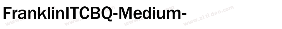 FranklinITCBQ-Medium字体转换