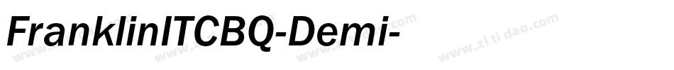 FranklinITCBQ-Demi字体转换