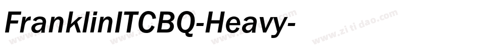 FranklinITCBQ-Heavy字体转换