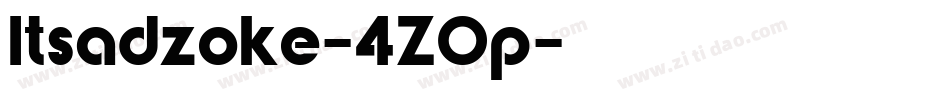 Itsadzoke-4ZOp字体转换