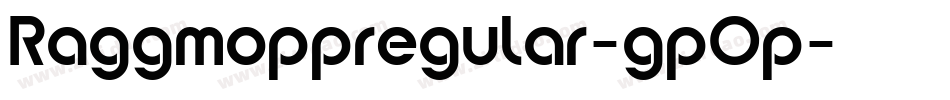 Raggmoppregular-gpOp字体转换