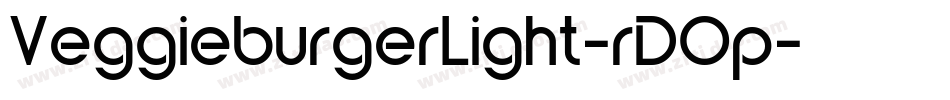 VeggieburgerLight-rDOp字体转换