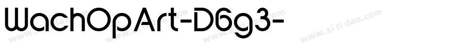 WachOpArt-D6g3字体转换
