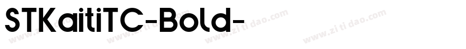 STKaitiTC-Bold字体转换