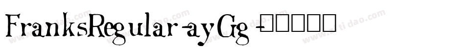 FranksRegular-ayGg字体转换