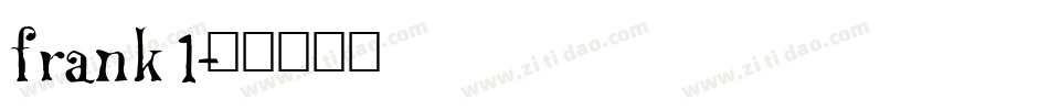 frank1字体转换