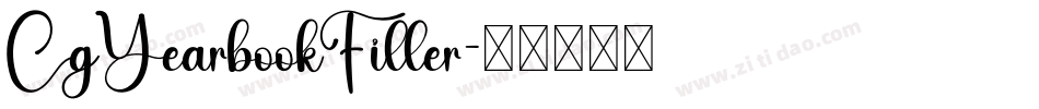 CgYearbookFiller字体转换