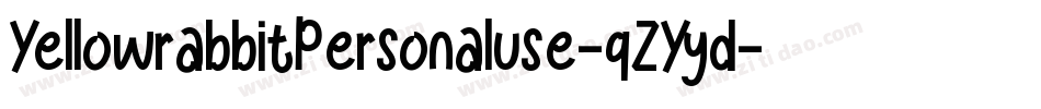 YellowrabbitPersonaluse-qZYyd字体转换