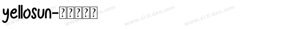 yellosun字体转换