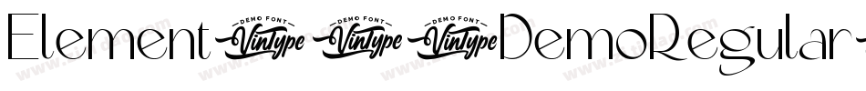 Element120DemoRegular-yVWM字体转换