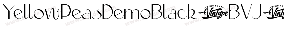 YellowPeasDemoBlack-BVJ5字体转换