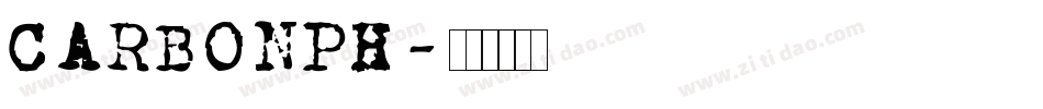 CARBONPH字体转换