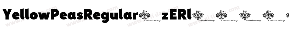 YellowPeasRegular-zERl字体转换