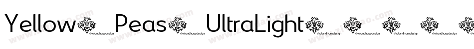 Yellow-Peas-UltraLight字体转换