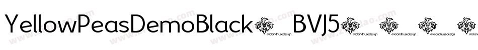 YellowPeasDemoBlack-BVJ5字体转换