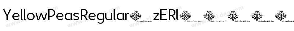 YellowPeasRegular-zERl字体转换