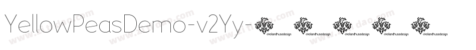 YellowPeasDemo-v2Yy字体转换