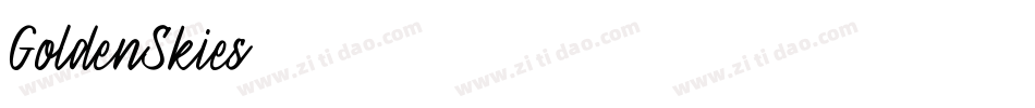 GoldenSkies字体转换