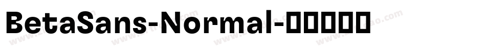 BetaSans-Normal字体转换