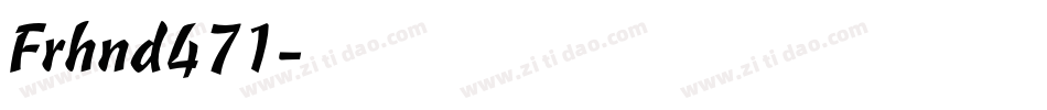 Frhnd471字体转换