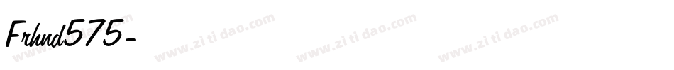 Frhnd575字体转换