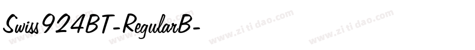 Swiss924BT-RegularB字体转换