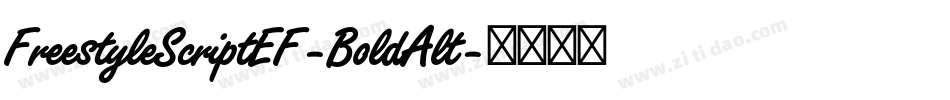 FreestyleScriptEF-BoldAlt字体转换