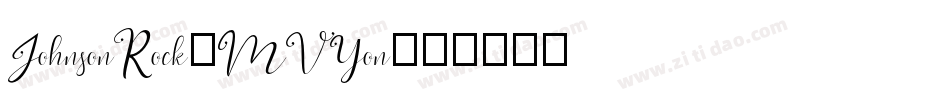 JohnsonRock-MVYon字体转换