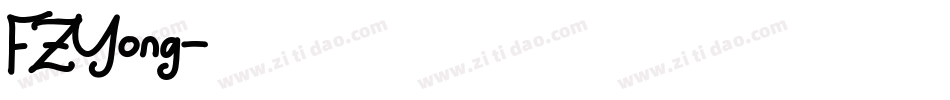FZYong字体转换