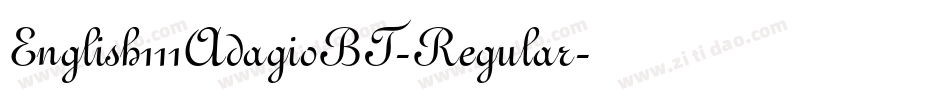 English111AdagioBT-Regular字体转换