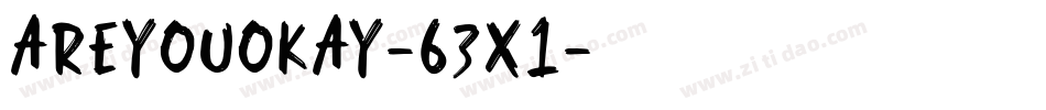 AreYouOkay-63x1字体转换