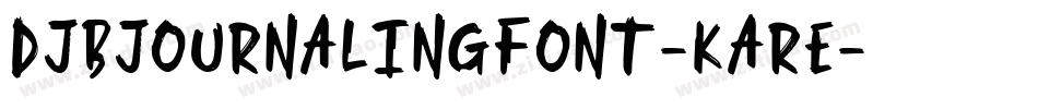 DjbJournalingFont-KAre字体转换