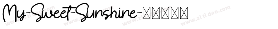My-Sweet-Sunshine字体转换