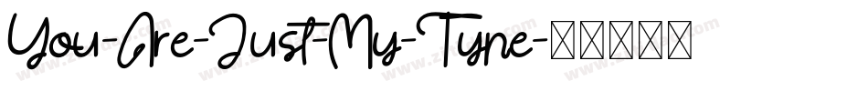 You-Are-Just-My-Type字体转换