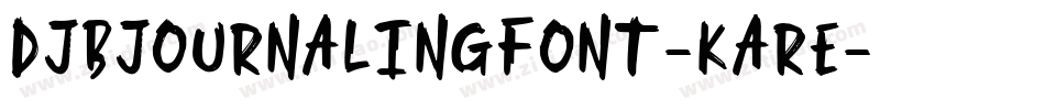 DjbJournalingFont-KAre字体转换