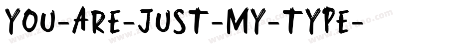 You-Are-Just-My-Type字体转换