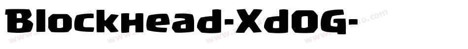 Blockhead-Xd0G字体转换