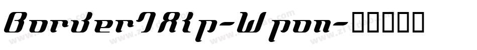Border7Alp-Wpon字体转换