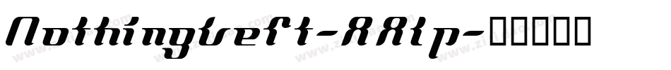NothingLeft-AAlp字体转换