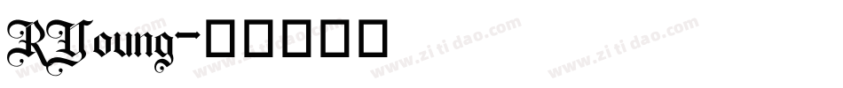 RYoung字体转换